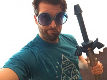 ryanrutan's tweet photo. Not going to lie, these #JiveWorld #TriHack #hackathon threads make me look good. The sword doesn't hurt either. ๐ค https://t.co/evYeH9BIBe