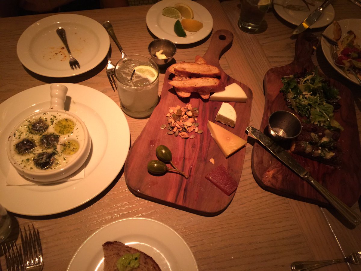 Post blunt escargot, cheese plate, onion tart, octopus... He knows just what I like and how to get what he likes.