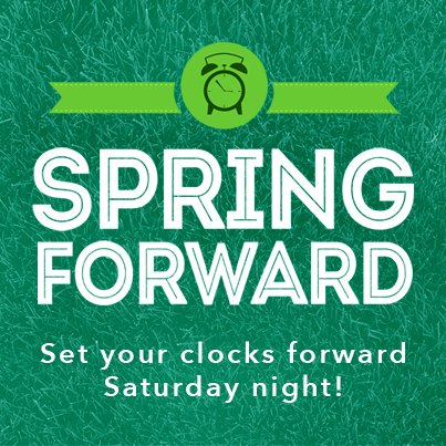 DWClife's tweet image. Don't forget to set you clocks forward one hour before you go to bed tonight! #remindafriend #dwclife #springforward