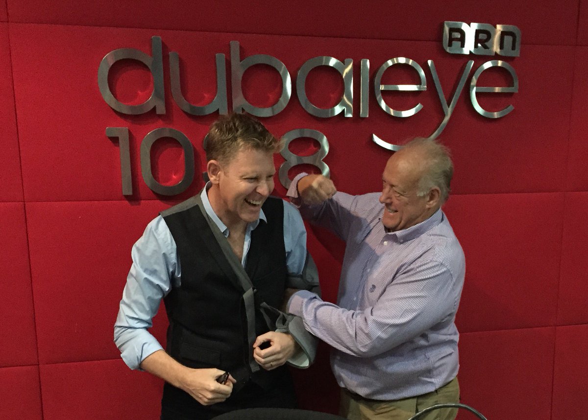 On Business Breakfast this morning - <a href="/richardradiodxb/">Richard Dean</a>'s back from a few days off for shoulder surgery!