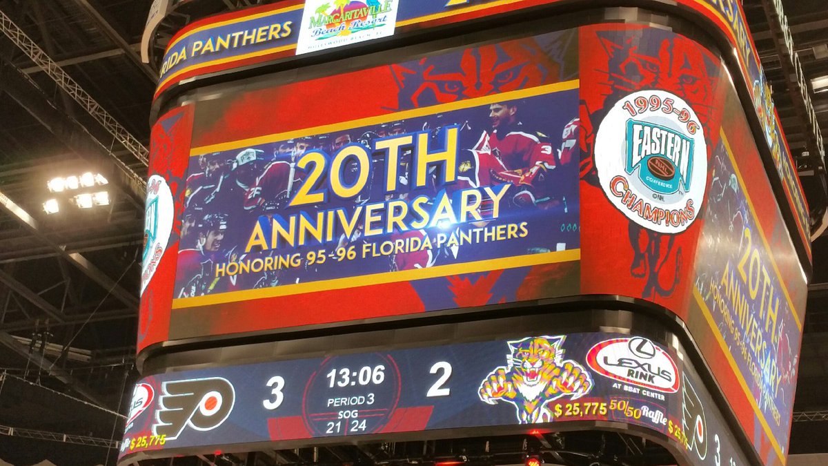 @FlaPanthers #ratsarecoming
#20yearspanthers