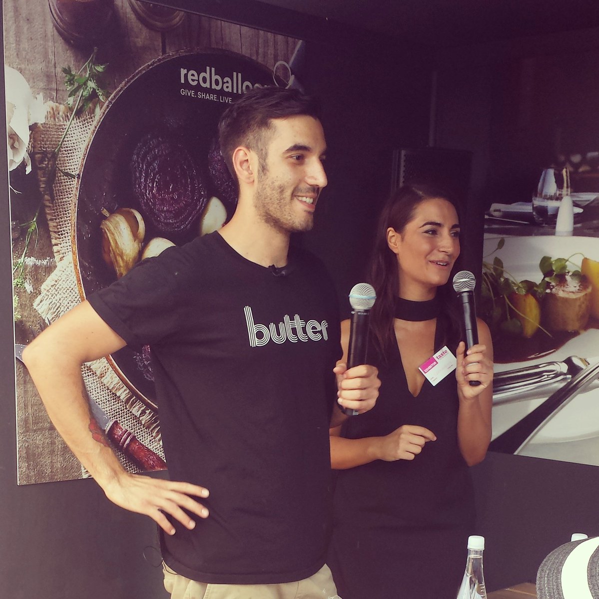 RedBalloonTeam's tweet photo. Chef @Julianvcincotta of @thethievery  talks #babaganoush @RedBalloonTeam Red Red Dine @tasteofsydney https://t.co/htvlSb59Ew