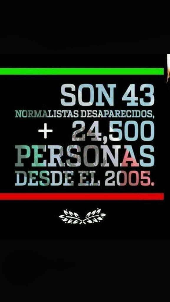 DeniseDresserG's tweet photo. #PaseDeLista1al43 xque @epn dice q vemos la realidad "distorsionada" pero Ayotzinapa lo contradice @epigmenioibarra https://t.co/34ttuIT4OF