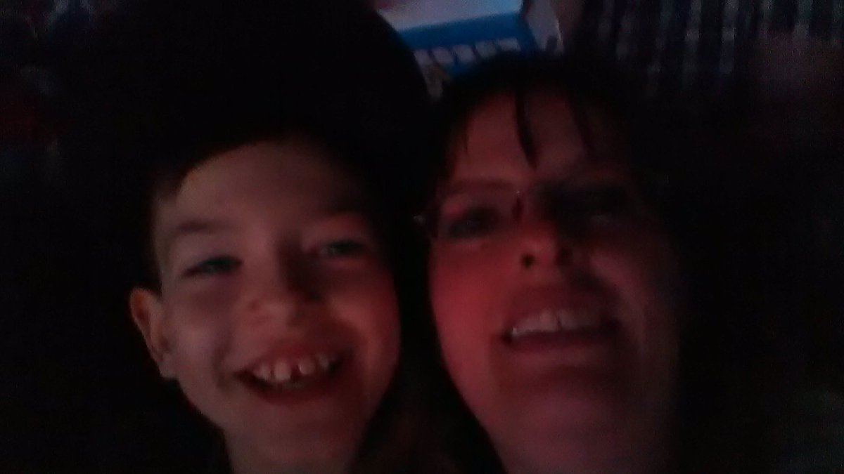 CathyT9075's tweet photo. @EdmontonOilers Happy 10th bday to my son. His first, and my first, NHL game! https://t.co/1XFYIaJGXf