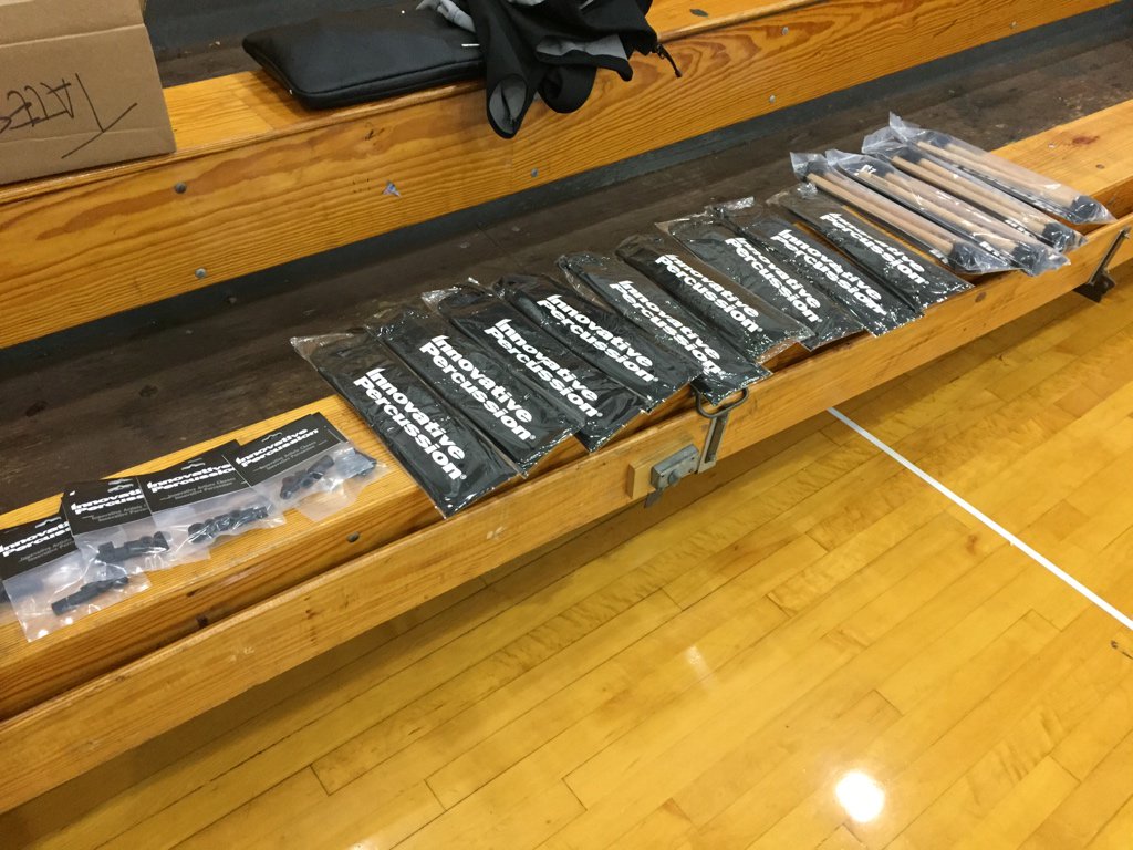 Tates_Creek's tweet photo. . @InnovativePerc always coming through when we need something even at a Regional contest! #wgi https://t.co/c1yUT0Vxc6