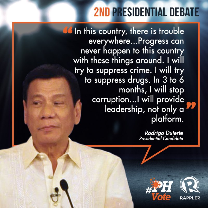 phvote's tweet photo. #PHVoteDuterte: @RRD_Davao closing statement at the Cebu #PiliPinasDebates2016. 

#PHVote: https://t.co/mWUaIC80ay https://t.co/oukhP6N3eK