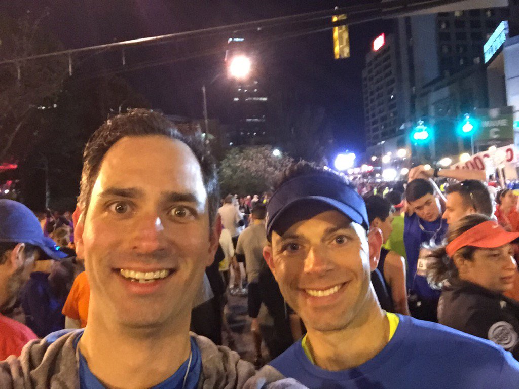 Holtman617's tweet photo. Atlanta Half with @BENHOLST finished 1:44!! #coursePR #Simsbury https://t.co/KthZNsBNHO