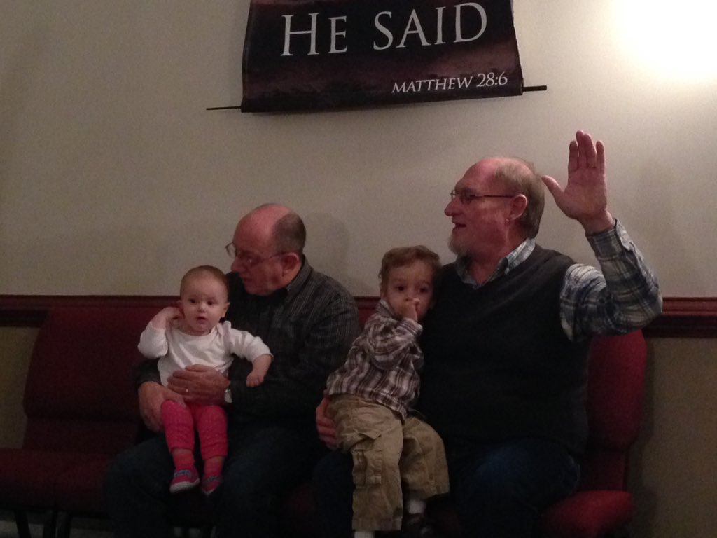 HarvestChurchMD's tweet photo. Grandpoppa's love at Harvest. Fathers love https://t.co/9DQEYCK6Zo