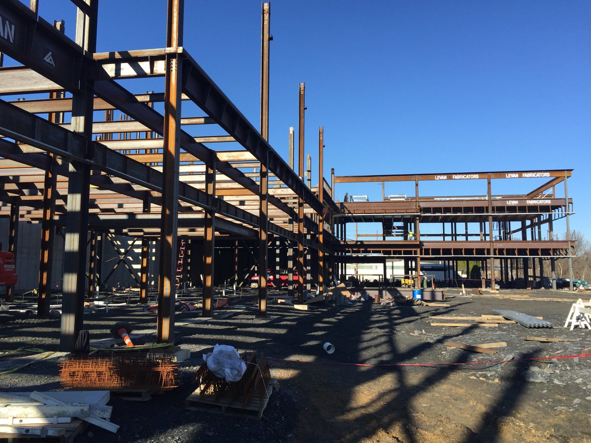 NitschmannMS's tweet photo. Constr Update - The steel crews are moving quickly, building the 2nd floor, inc offices &amp; 8th grade classrooms! https://t.co/ngFiDf6Ez5