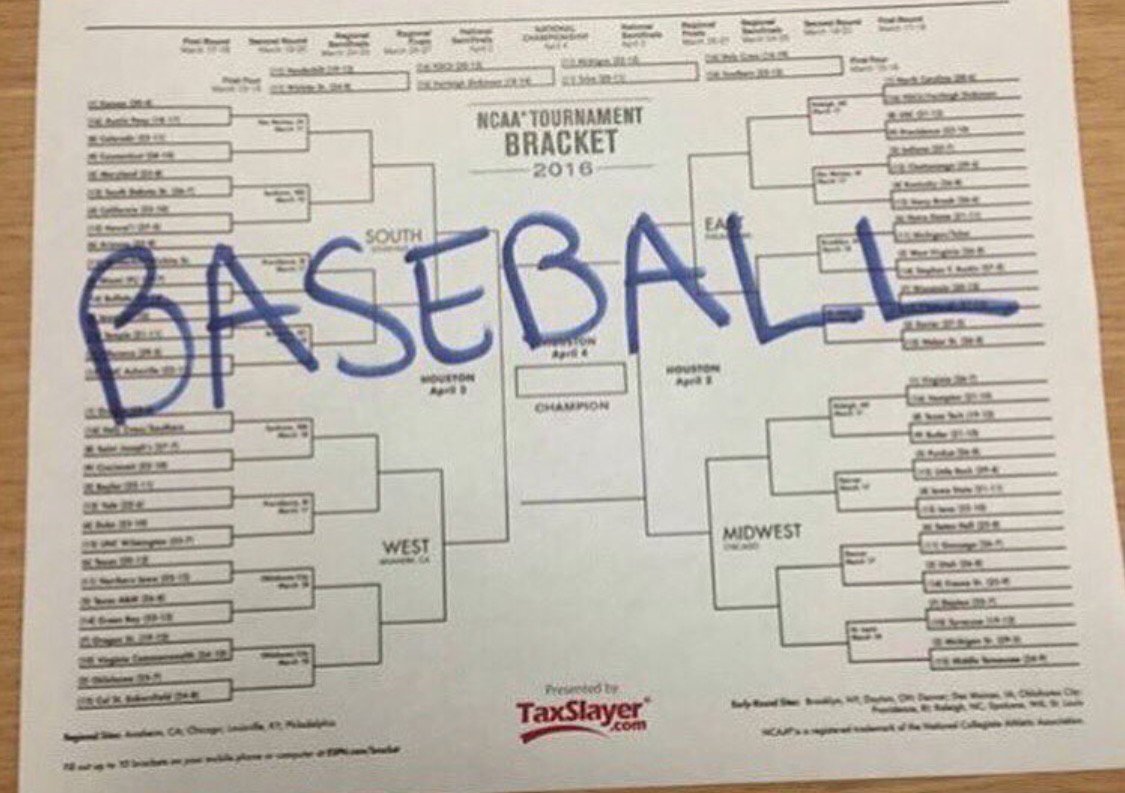 BigLeagueDigest's tweet photo. Filled out the perfect bracket https://t.co/MLEo8D7ZPc