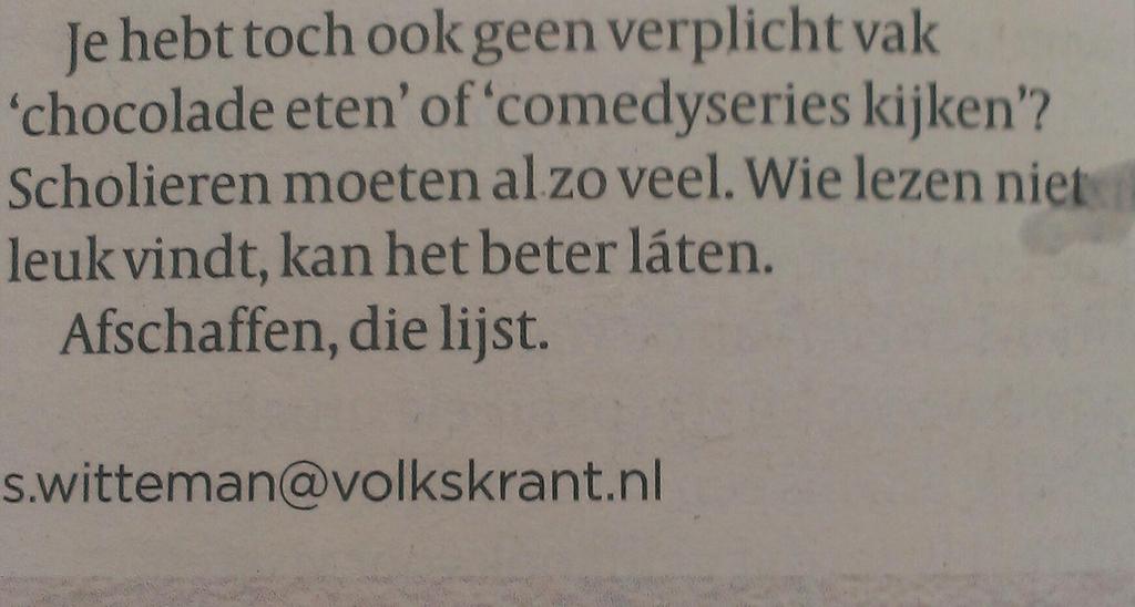 Nou, mevrouw <a href="/sylviawitteman/">Sylvia Witteman</a> ..ik vind uw badinerende remarque best een merveilleus plan!