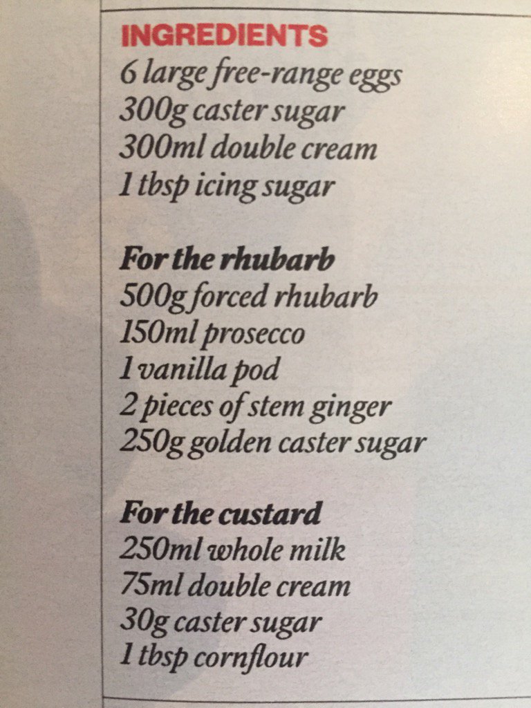 ianbirrell's tweet photo. Bad timing: anti-sugar campaigner @jamieoliver's recipe for rhubarb &amp; custard pavlova in today's Sunday Times https://t.co/7rr93FMcEV
