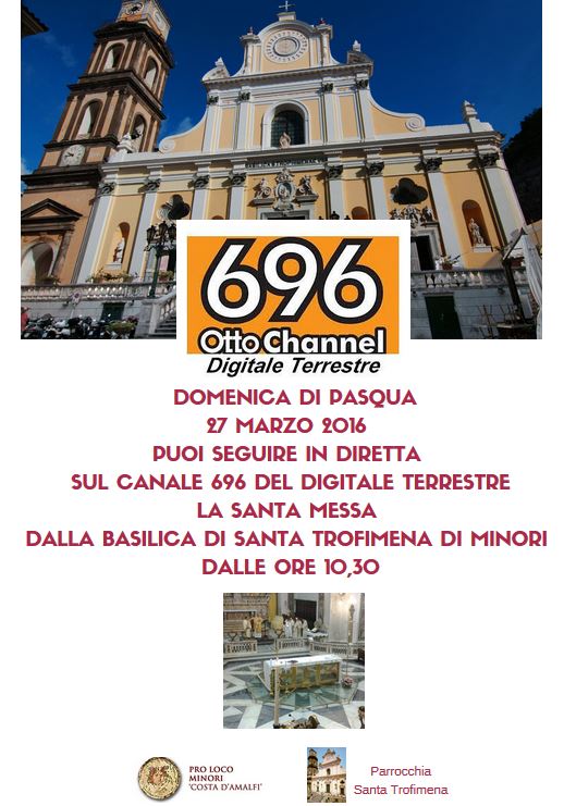 PLMinori's tweet photo. Per tutti coloro che sono lontani da #Minori, da non perdere la messa in onda della Santa Messa di Pasqua https://t.co/Ay9WPq4Q0Y