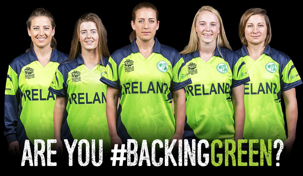 IrishWomensCric's tweet photo. Game day! Live updates on @Irelandcricket from 2pm! #BackingGreen https://t.co/mfyTHXWLqA