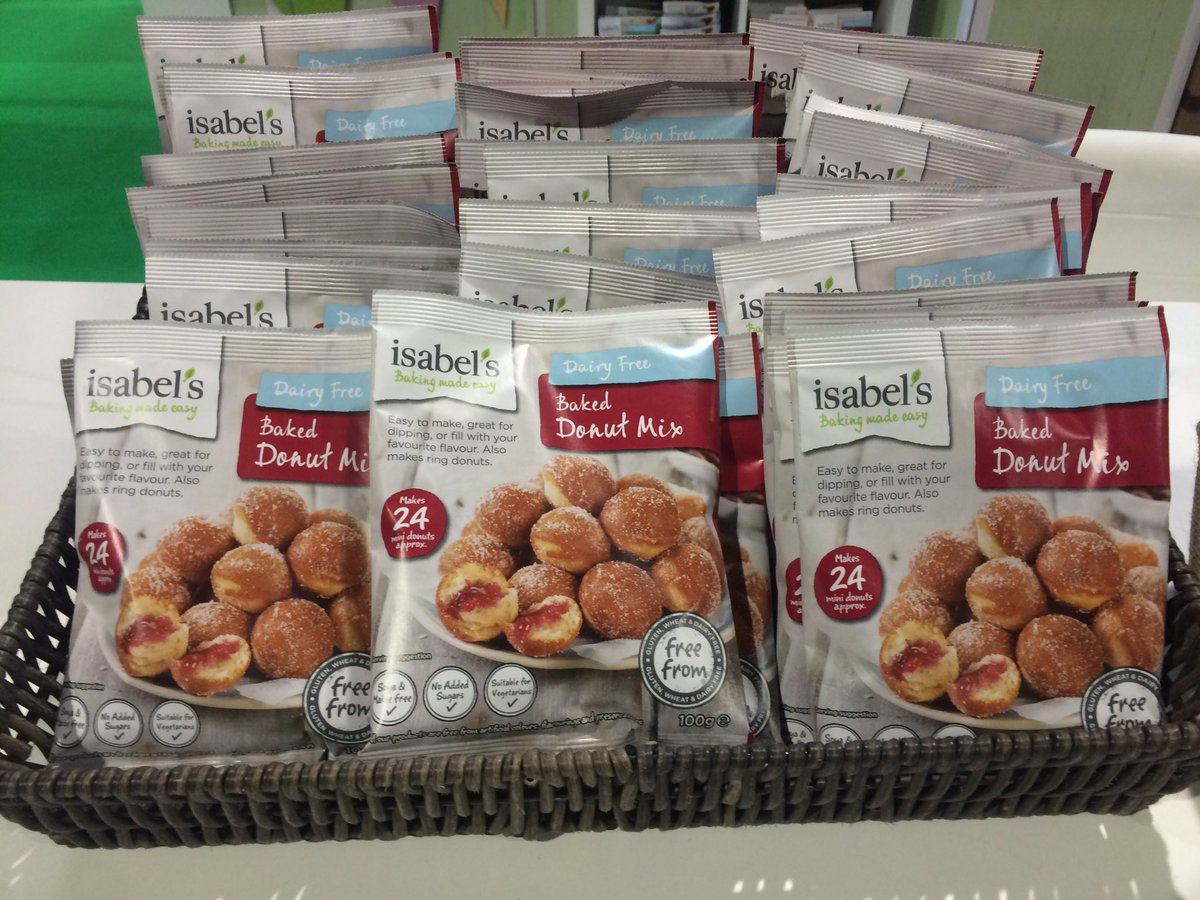 Who's got their hands on <a href="/Isabelsfreefrom/">Isabel's</a> baked donut mix? #AllergyShowGlasgow