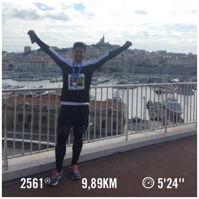 benjaminvolpi's tweet photo. Premier 10km officiel! Objectif 54' atteint! #RunInMarseille https://t.co/gSM4UvXrTK