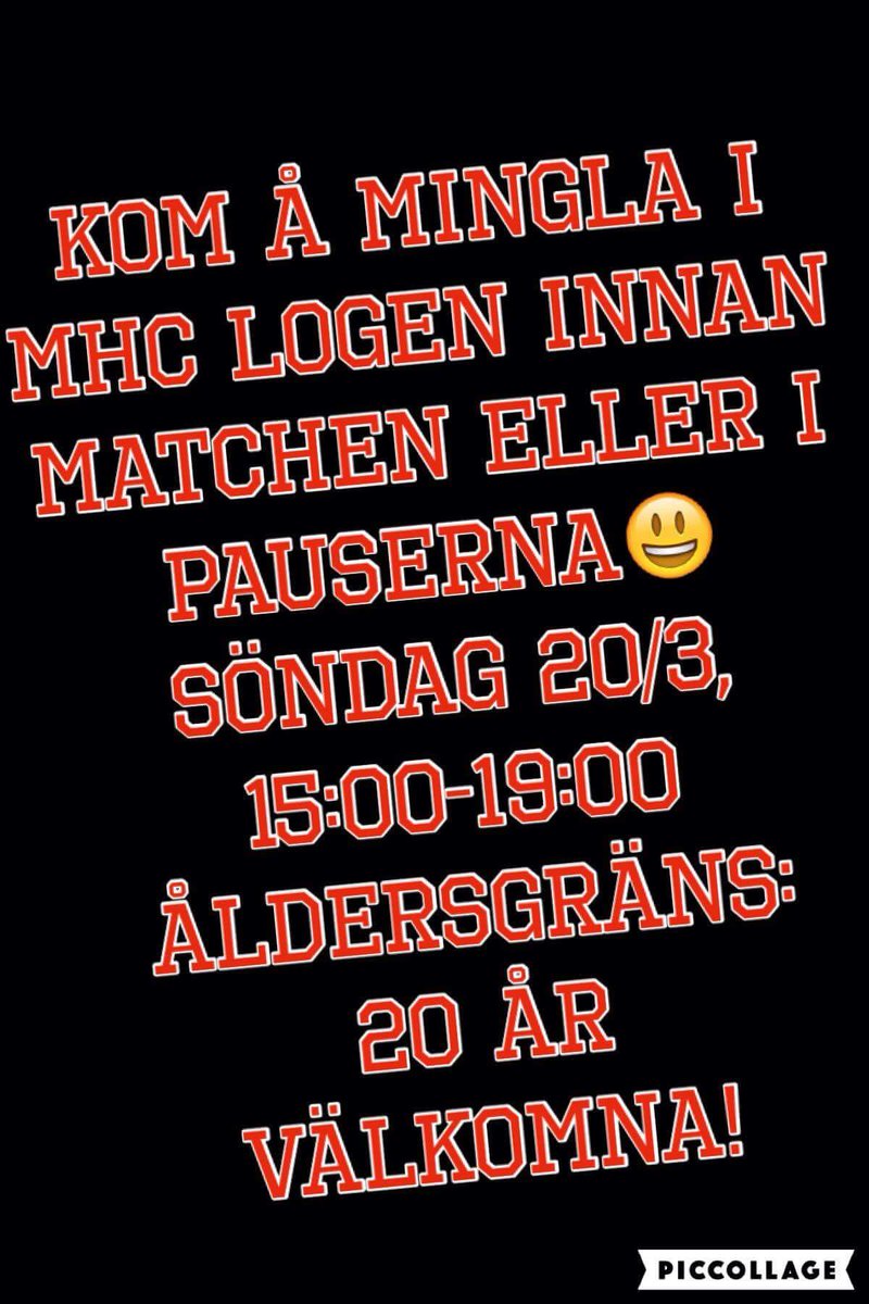MHCSupport's tweet photo. Hemmamatch i eftermiddag! Tre raka segrar i ryggen, det blir åka av idag! https://t.co/BlJpuignhn