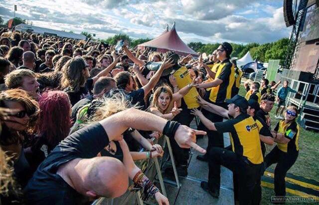 BLOODSTOCKFEST's tweet photo. Who do we think these guys were rocking out to at #BOA15 in this pic? https://t.co/xb9M0kIPHW
