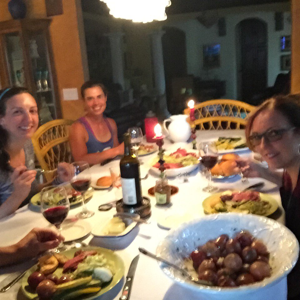 StephanAthan's tweet image. Our RBC guests Maureen and Hillary with us enjoying a St Patrick's dinner that DeeAnn prepared. Awesome.