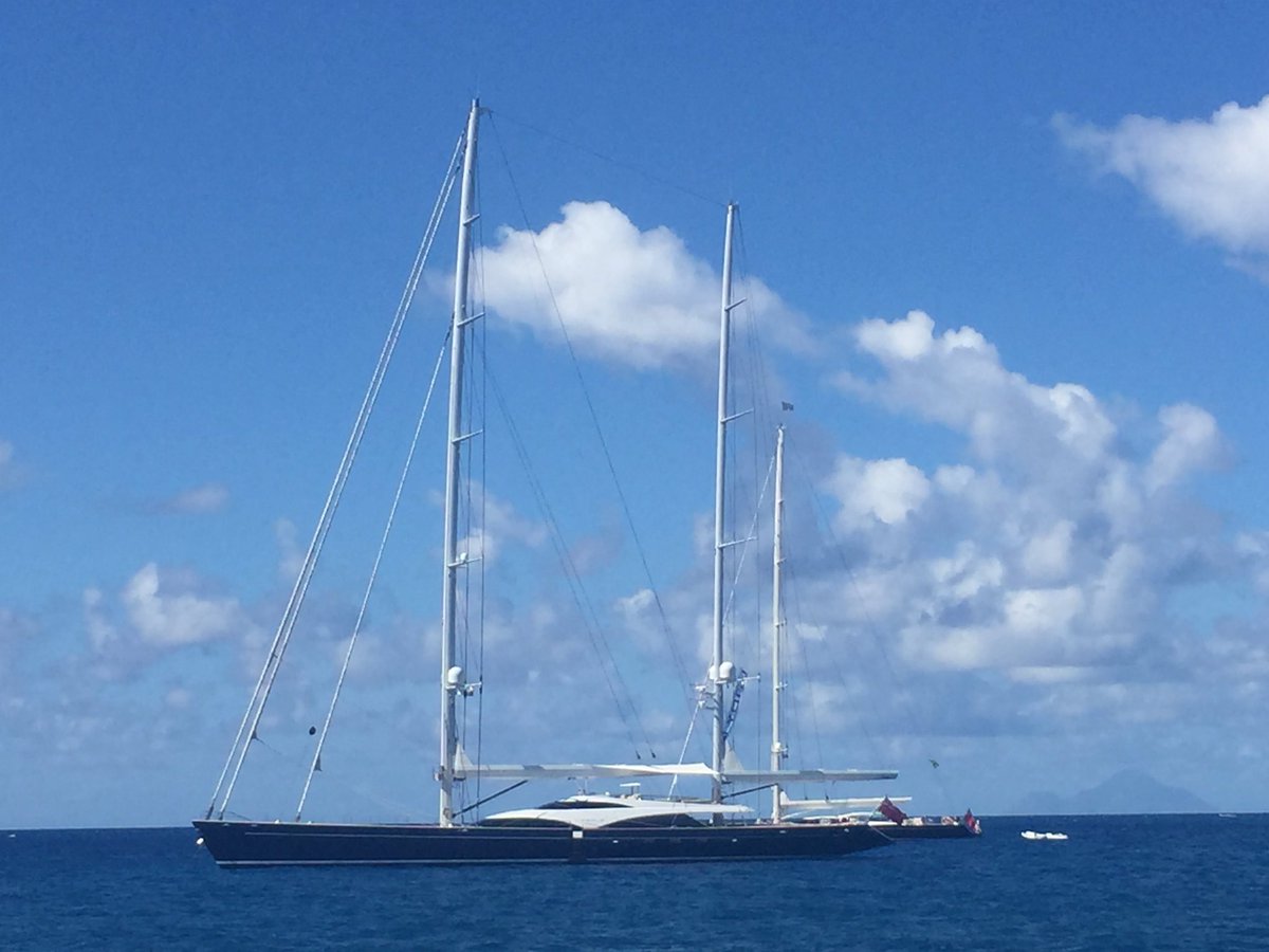 We spot Twizzle with Lady B just behind at #stbarthsbucket