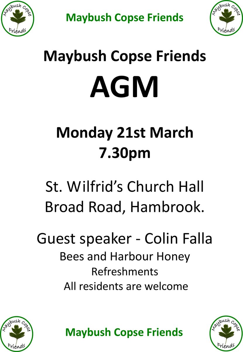 MaybushCopse's tweet photo. Interested in bees? Hear a free talk tomorrow night in Hambrook at our AGM #chichester https://t.co/KWq6pMbW2o