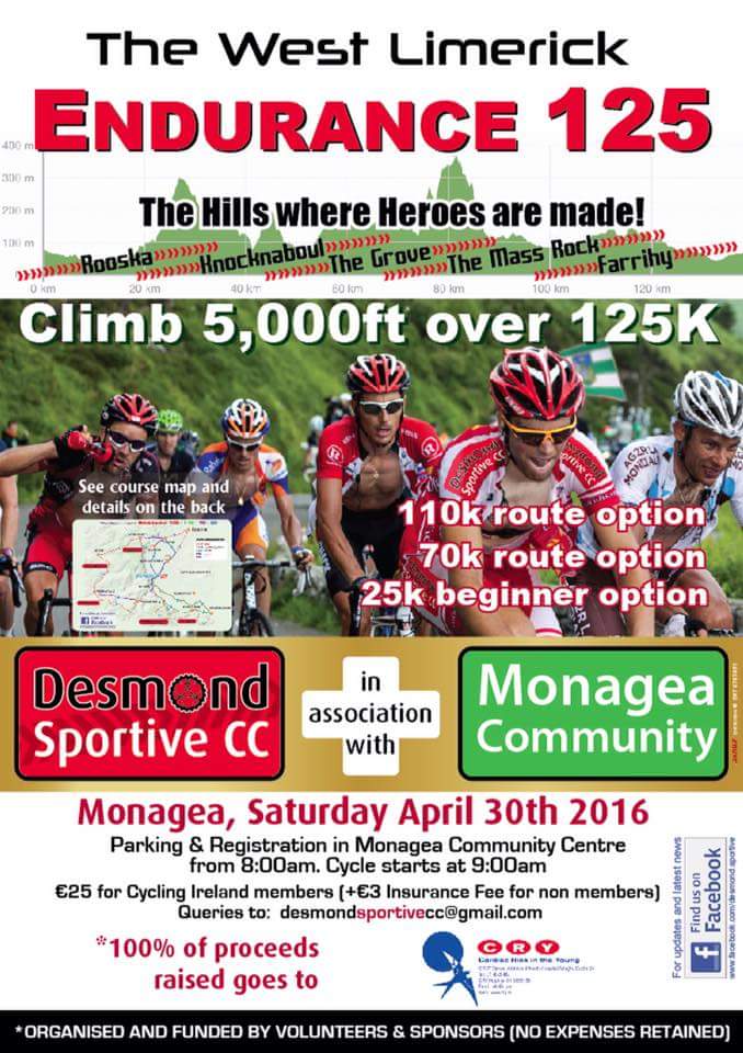 clareodscan's tweet photo. 6 weeks to go folks. Walk/run/cycle the choice is yours. #rememberingniamhanddarra #monagea16 #westlimerickendurance https://t.co/O1GIR52ldB