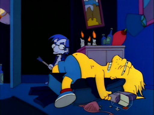 X_Satvrno's tweet photo. @caricevhouten I saw the future in the flames.
#milhouse #vanhouten https://t.co/tC29vDJNb0