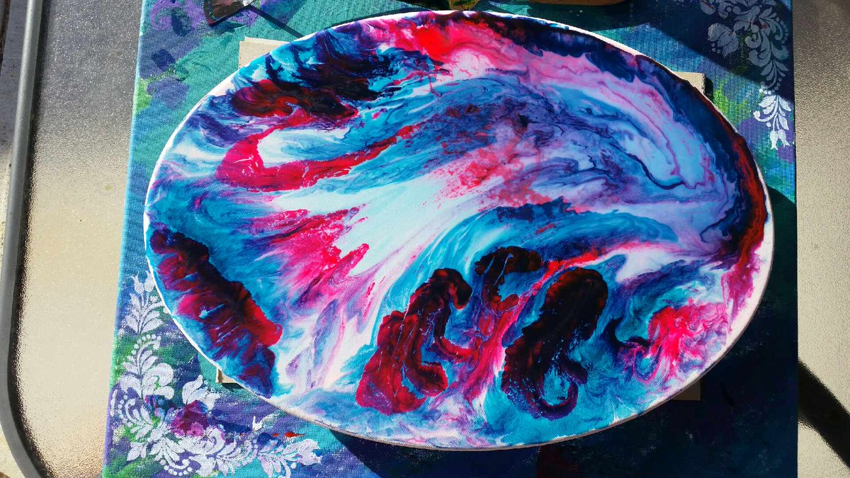 traceyleeart's tweet photo. My latest creation. #acrylicpainting #westernaustralianartist #art #artistic #abstractart #marbleeffects #canvasart https://t.co/zTzWmgexc9