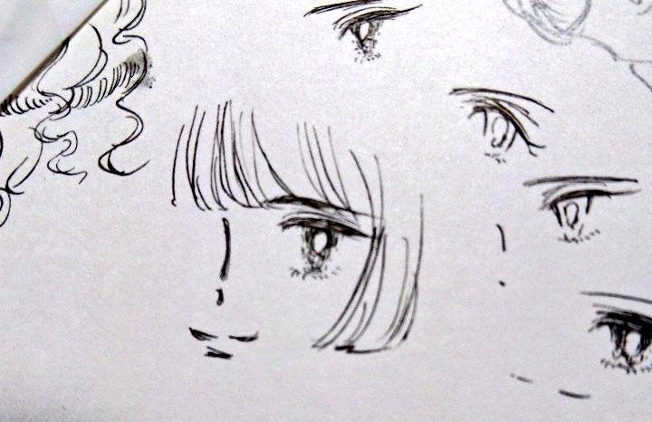 丸ペンでな、池野恋先生を意識して描いたらめっちゃつけペン使いました感を演出できるよ! 