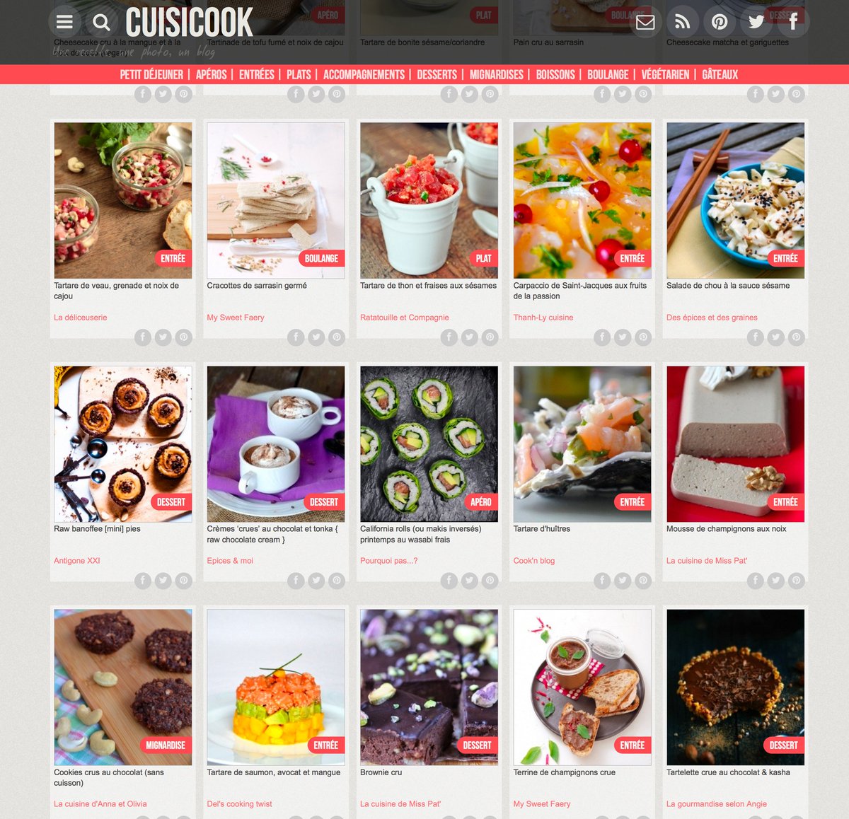 CuisiCook's tweet image. *MIAM du jour* Tout CRU! 
cuisicook.com/recherche?quer…