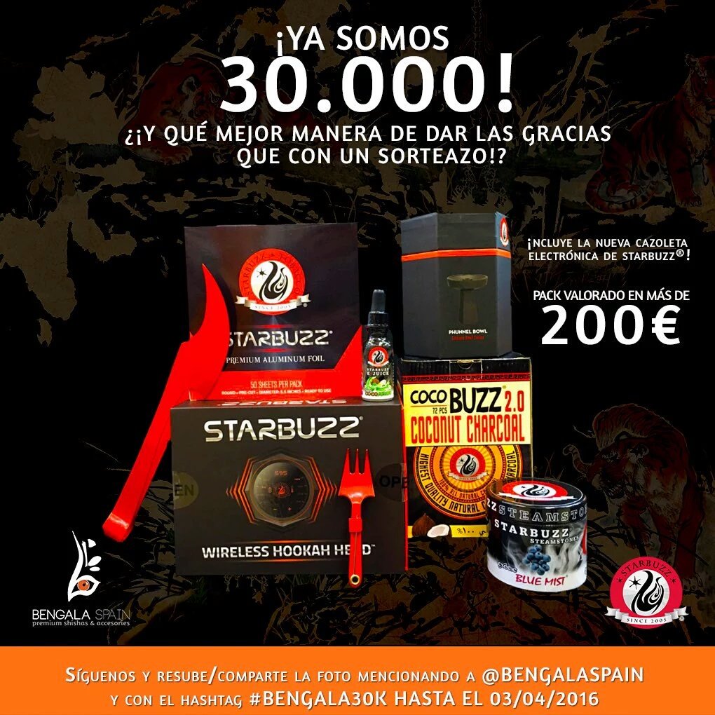 ZOOMcachimba's tweet photo. @BengalaSpain organiza sorteo en Twitter por sus 30.000 seguidores #Bengala30k https://t.co/6A9FraT1mQ