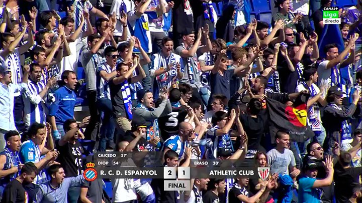 MPlusDeportes's tweet photo. Final en Cornellà. Paso de gigante del Espanyol. Paso atrás del Athletic. https://t.co/J12eIg5QQh