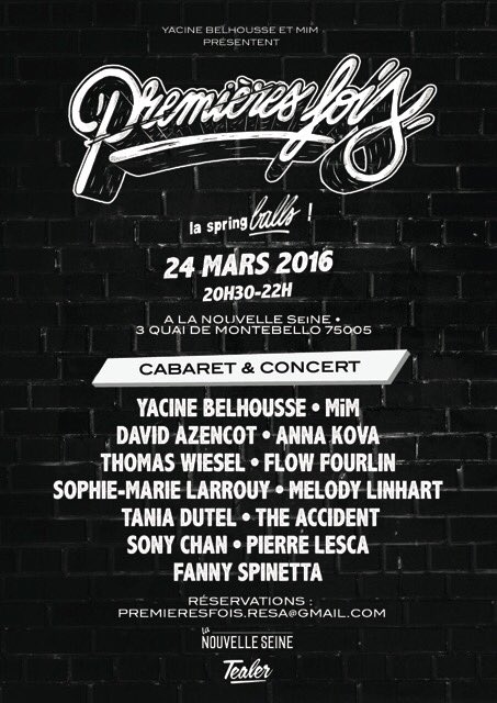 Premières Fois #19 - La SpringBALLS 💐🌻☀️ <a href="/1eresFois/">Premières Fois</a> - 24.03.16 Réservations ➡️ premieresfois.resa@gmail.com