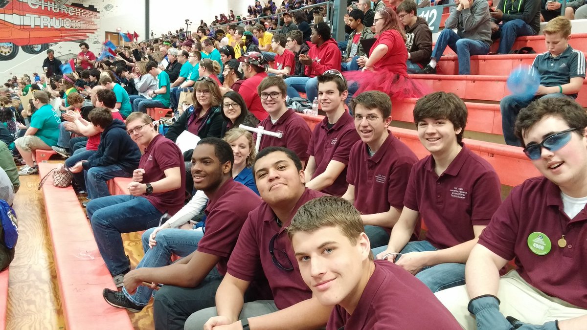 drjbarger's tweet photo. LHS GOV STEM Acad- Team 4969 In the house early on a Sunday at FRC District competitions #WeAreVBSchools @BeachSupe https://t.co/yqHBScUAIv