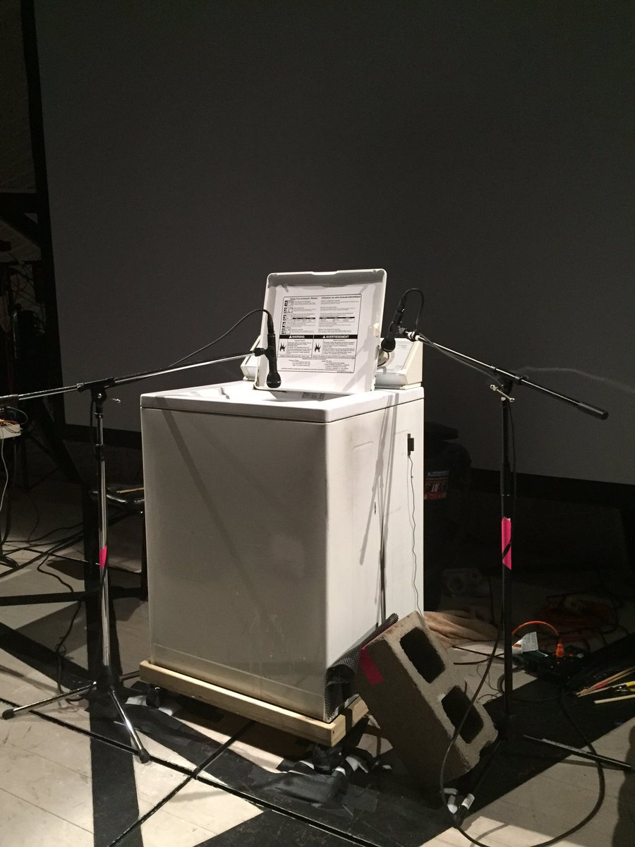 BradFarberman's tweet photo. Saw Matmos at @NationalSawdust last night. Avant-electronic washing-machine transportation. Loved it. @DDDrewDaniel https://t.co/pGLei9NmpE