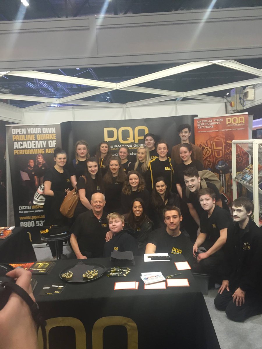 pqbradleystoke's tweet photo. Squeezing in a Group pic at the PQA stand before the performance. 💛#pqabradleystoke #inittogether #ourlittlestars https://t.co/OS3oaoywad