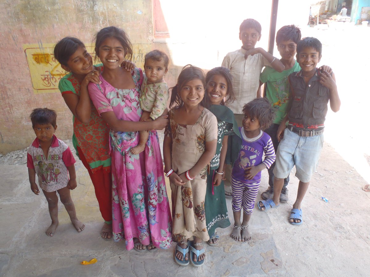 Children4School's tweet photo. 2 years ago their future was to work in a cobble yard. Now they attend school and have a chance for a better future https://t.co/6cc1kFOMTB
