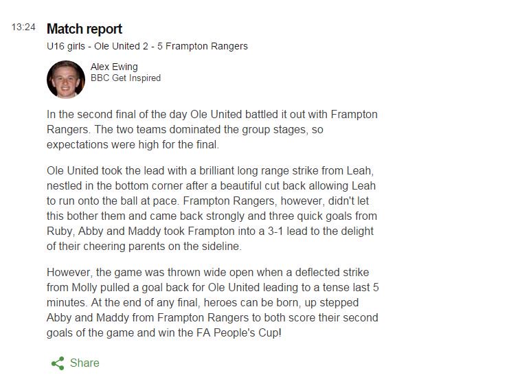 CLICK bit.ly/1PkswCu for live scores and match reports from the @fa #PeoplesCup!