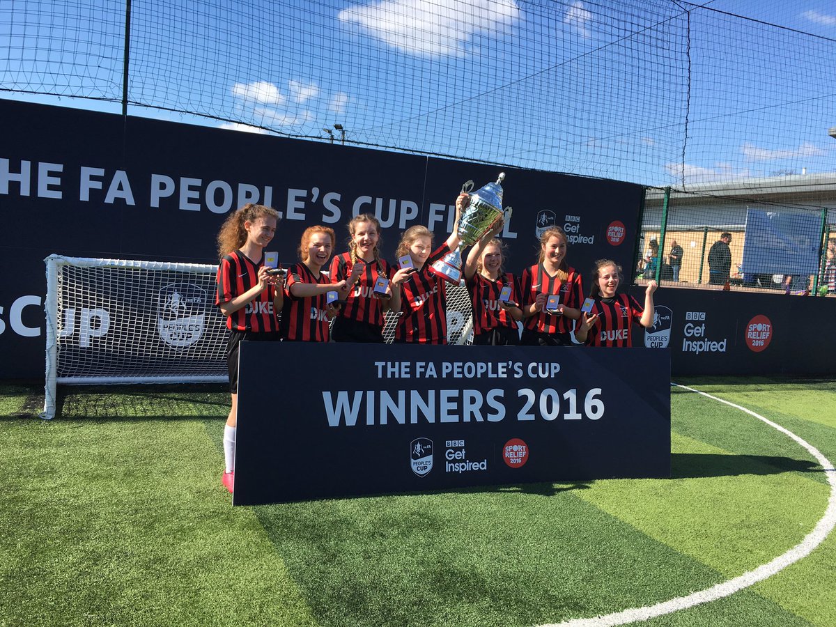 Well done Frampton Rangers U16 Girls for Winning FA Peoples Cup.<a href="/bbcgetinspired/">BBC Get Inspired</a> #PeoplesCup