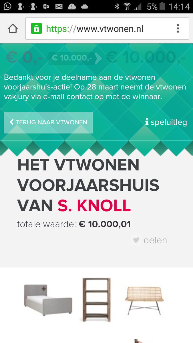 sigridknoll's tweet photo. @vtwonen bedrag staat op 0,-. Blij! ! En nu staat er 10.000,01. Mag ik dromen tot 28 maart? Of lig ik uit de race? https://t.co/IN5JpMsH5l