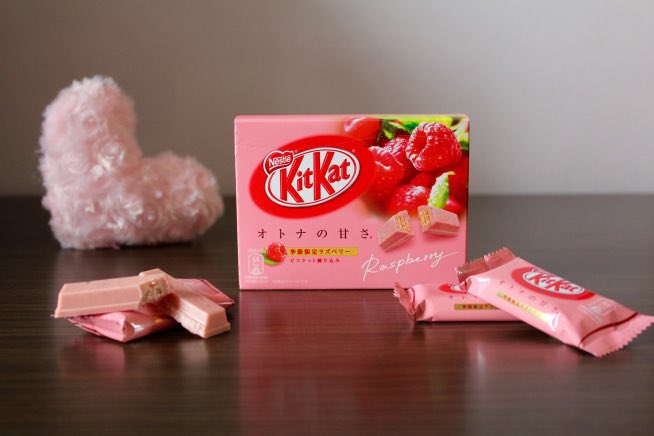 TasteTokyoBlog's tweet photo. Raspberry #KitKat is the latest addition!! ❤️ https://t.co/gzenmqwNjs 
#tastetokyo @KITKAT #japan #tokyo https://t.co/G4kSKqWOKu