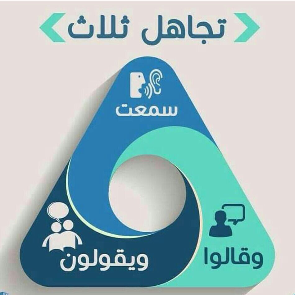 ↗تجاهل ثلاث ↖