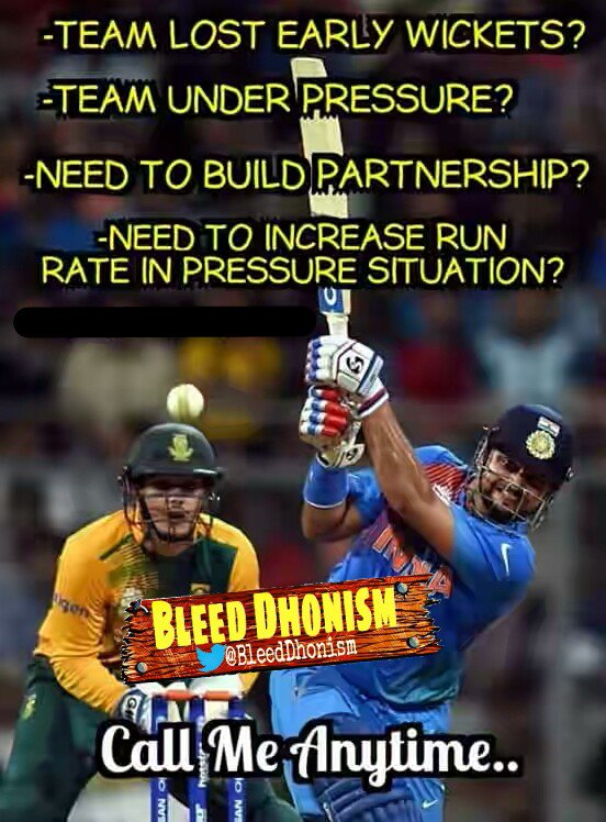 BleedDhonism's tweet photo. There is reason why he is been given 99.0 ratings playing under pressure in the star sports power ratings.✌@ImRaina https://t.co/5kEdNWA1Qe