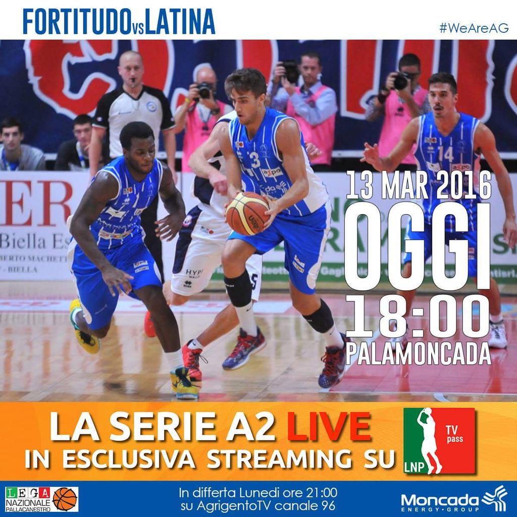 #FortitudoLatina GAMEDAY!
Biglietti: fortitudoagrigento.ticka.it
Pregame: fortitudoagrigento.it/home/pregame-a…

#WeAreAG <a href="/LNPSOCIAL/">Lega Nazionale Pall</a>