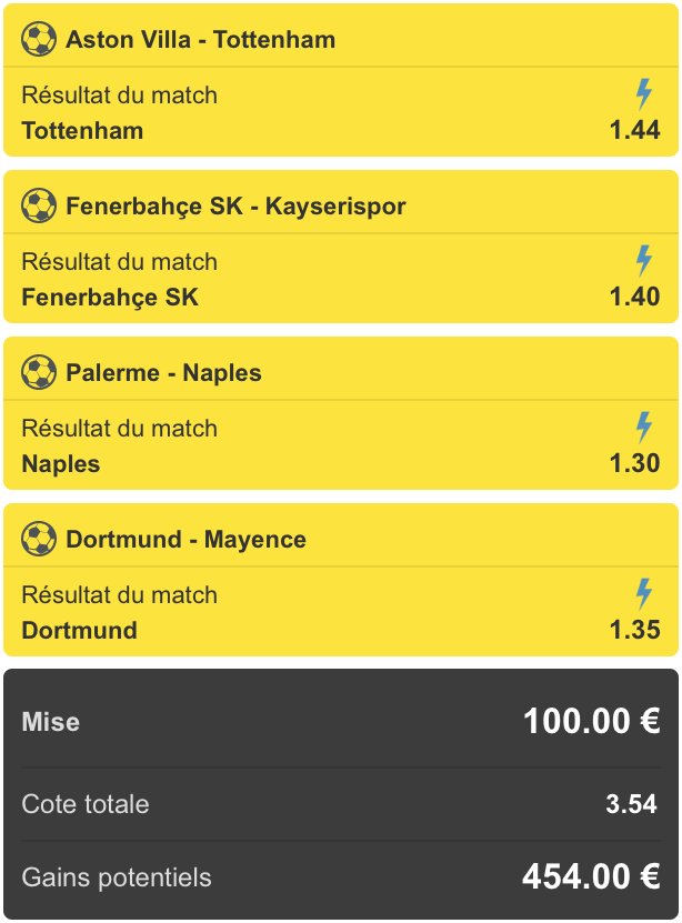kjamesoff's tweet image. ➯ Votre pari gratuit, ici : kjpvip.fr/unibet
➯ 100€ = 455€ si gagnant / 100€ = 100€ si perdant