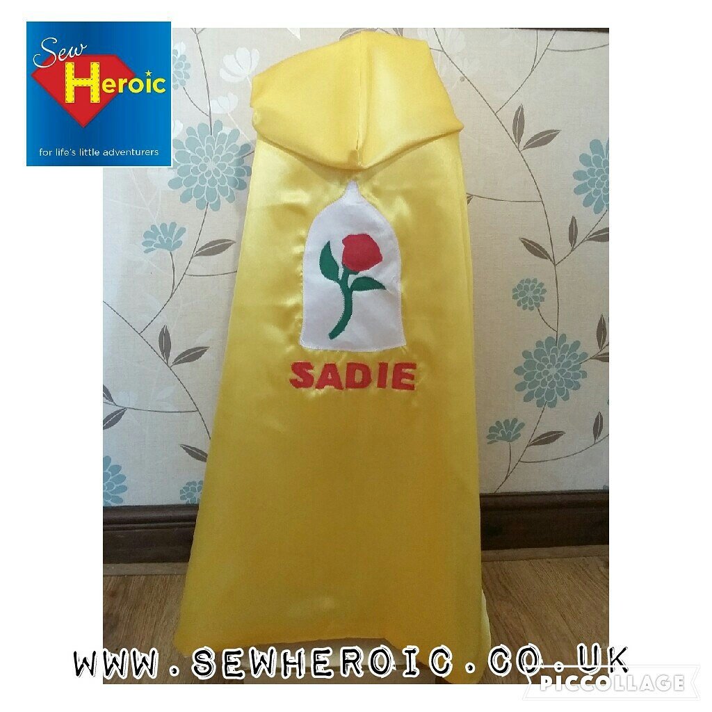 sewheroic's tweet photo. Princess hooded cape #handmadehour #kprs #TweeturBiz #womeninbiz #personalisedgift https://t.co/TRS4IDO3dl