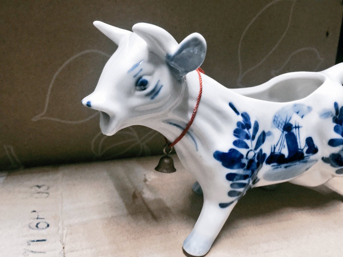 オランダ、デルフト焼の ミルクピッチャーが届きました。 お店で使