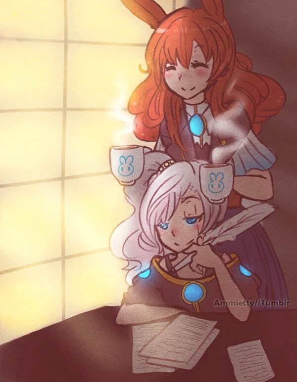 Weiss was at her desk, filing more paper work as to why she had lost her latest shipment, letting a sigh leave her.