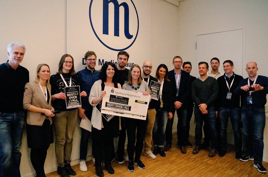 GoogleNewsInit's tweet photo. "Think global, hack local"! Thrilled to support media hackathon by @mz_de @NMA_vc! Congrats to all teams #mzhack16 https://t.co/jX5Qp8Hk8J