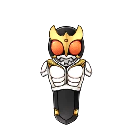 仮面ライダークウガ。塗り直しとツノの修正、それとリント文字を追加しました。 